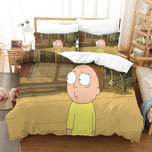 Rick And Morty Ensemble De Couvercle De Couette Doux En Pi¿¿Ces Ave... on Productcaster.