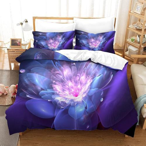 Parure De Lit Pour Avec D Fractal Flower Motif Impression Housse De... on Productcaster.