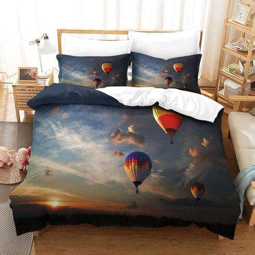 Housse De Couette Hot Air Balloon Imprim¿¿ Housse De Couette Doux H... on Productcaster.