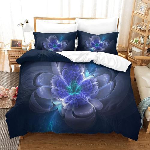 Housse De Couette Fractal Flower Imprim¿¿ Housse De Couette Doux Hy... on Productcaster.