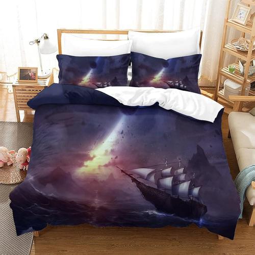 Housse De Couette Motif Imprim¿¿ Ship At Sea D ,En Parure De Lit Av... on Productcaster.