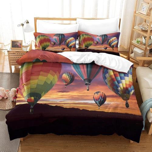 Housse De Couette Motif Imprim¿¿ Hot Air Balloon D ,En Parure De Li... on Productcaster.