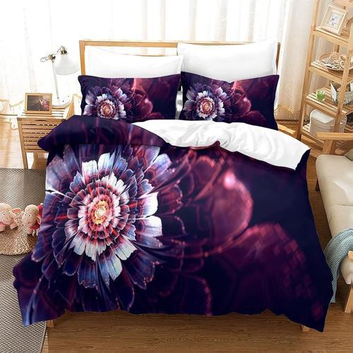 Housse De Couette Fractal Flower Imprim¿¿ Housse De Couette Doux Hy... on Productcaster.