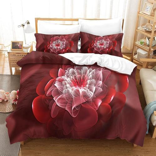 Housse De Couette Fractal Flower Imprim¿¿ Housse De Couette Doux Hy... on Productcaster.