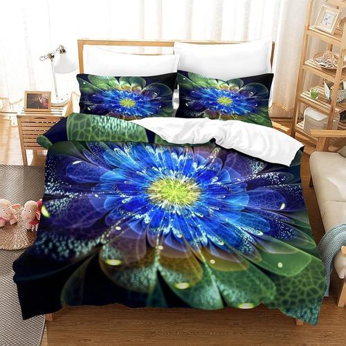 Parure De Lit Pour Avec D Fractal Flower Motif Impression Housse De... on Productcaster.