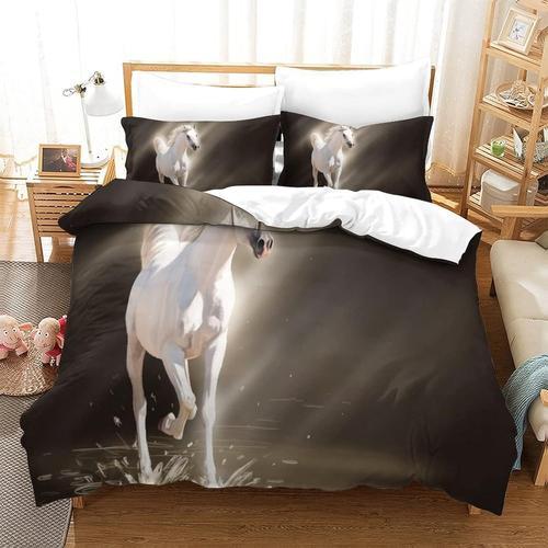 Housse De Couette Motif Imprim¿¿ Horse D,Housse Couette Douce Avec ... on Productcaster.