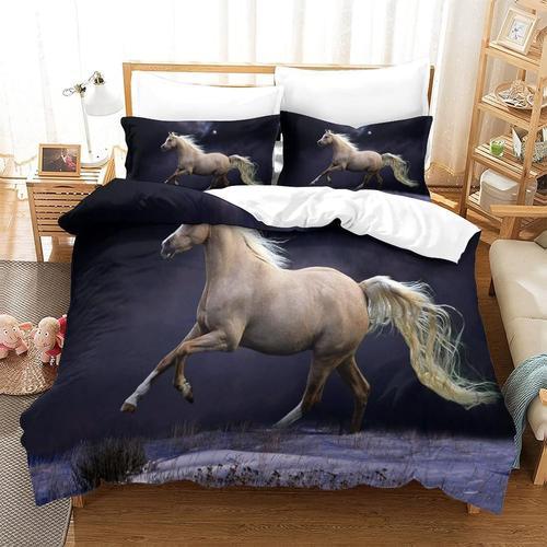 Parure De Lit Pour Avec D Horse Motif Impression Housse De Couette ... on Productcaster.