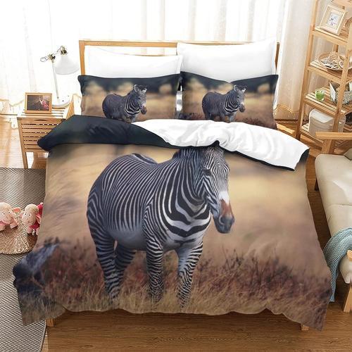 Housse De Couette Motif Imprim¿¿ Zebra D ,En Parure De Lit Avec Hou... on Productcaster.