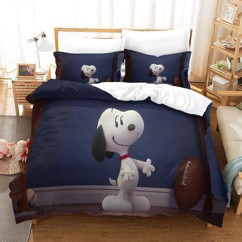 Parure De Lit D Snoopy Motif Housse De Couette Doux R¿¿Sistant ¿¿ L... on Productcaster.