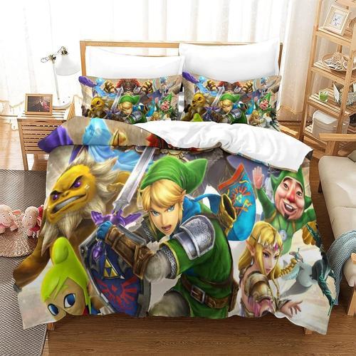 Parure Housse Couette Zelda Motif Parure De Lit X Doux Hypoallerg¿¿... on Productcaster.