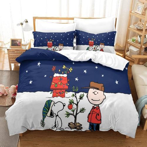 Parure De Lit D Snoopy Motif Housse De Couette Doux R¿¿Sistant ¿¿ L... on Productcaster.