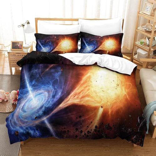 Galaxy Microfibre Douce Facile D'entretien Housse De Couette De Par... on Productcaster.