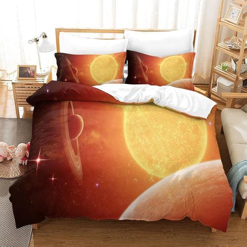 Galaxy Ensemble De Couvercle De Couette Doux En Pi¿¿Ces Avec Fermet... on Productcaster.