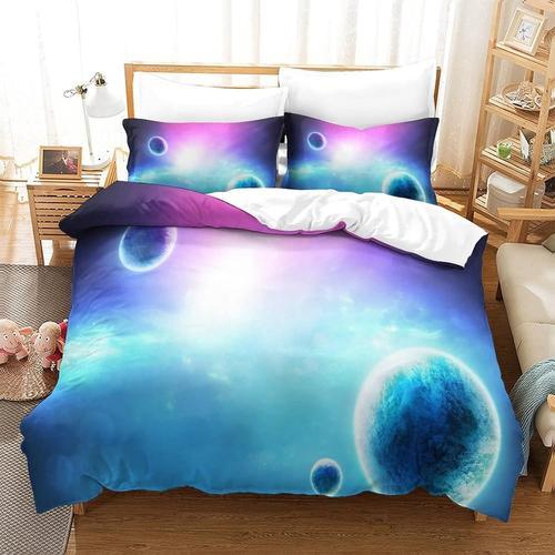 Galaxy Ensemble De Couvercle De Couette Doux En Pi¿¿Ces Avec Fermet... on Productcaster.