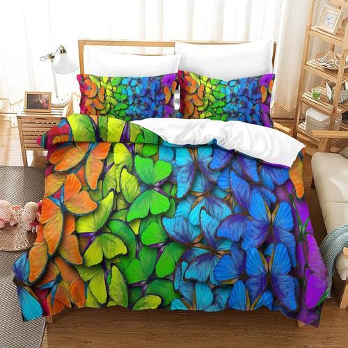 Butterfly Microfibre Douce Facile D'entretien Housse De Couette De ... on Productcaster.