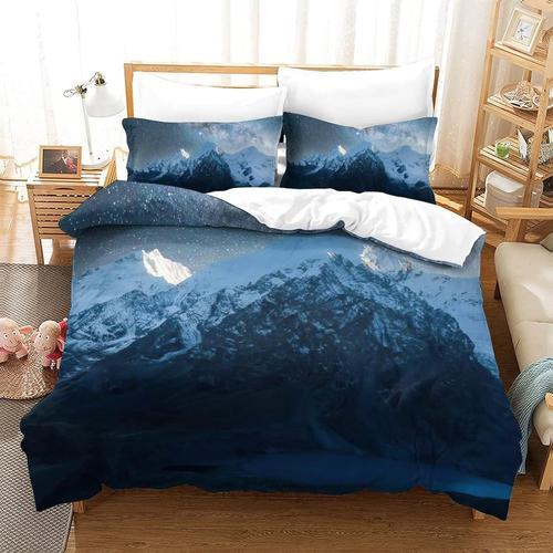 Parure De Lit D Mountain Art Motif Housse De Couette Doux R¿¿Sistan... on Productcaster.