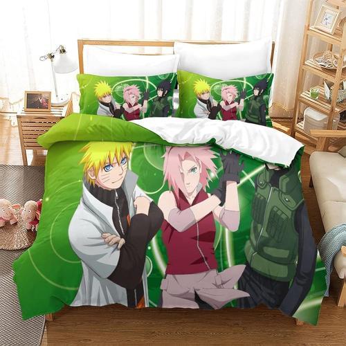 D Housse De Couette Naruto Imprim¿¿ Motif Parure De Lit Avec Housse... on Productcaster.