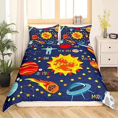 Housse De Couette Queen X In Solar System, Ensembles De Literie Pou... on Productcaster.