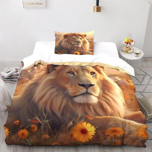 Lion Housse De Couette Imprim¿¿E D Wildlife Housse De Couette Houss... on Productcaster.