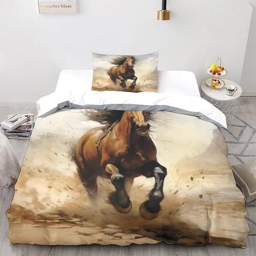 Running D Imprim¿¿ Thousand Mile Horse Parure De Lit Avec Housse De... on Productcaster.