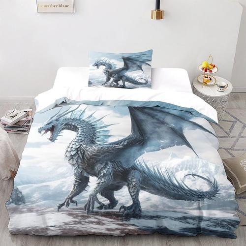 Ensemble De Literie Dragon D Imprim¿¿ Animal Dragon Housse De Couet... on Productcaster.