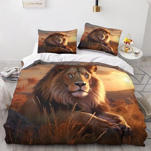 Lion Housses De Couette D Imprim¿¿ Wildlife Housse De Couette Houss... on Productcaster.