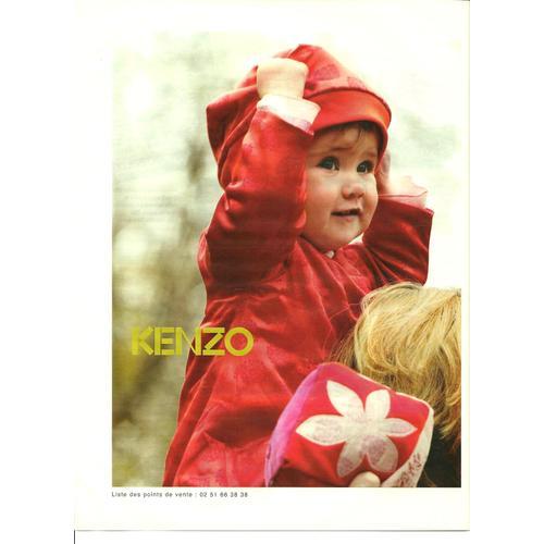 Publicité Ancienne (Octobre 2003) Pour Les Vêtements Kenzo on Productcaster.