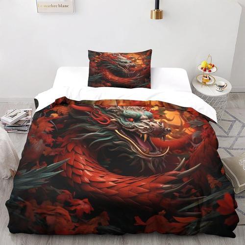 Dragon D Imprim¿¿ Animal Dragon Chinois Housse De Couette Housse De... on Productcaster.