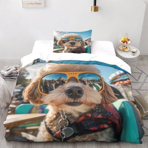 Sunglasses D Imprim¿¿ Chien Housse De Couette Housse De Couette Hou... on Productcaster.