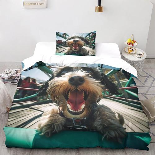 Parure De Lit Pour Chien Avec Housse De Couette Et Lunettes Imprim¿... on Productcaster.