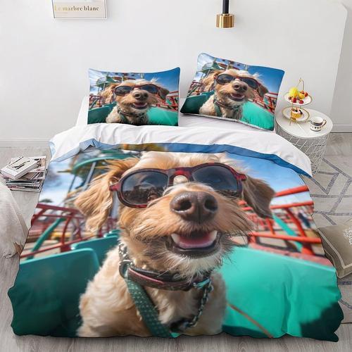 Housse De Couette Pour Chien D Imprim¿¿ Lunettes Housse De Couette ... on Productcaster.