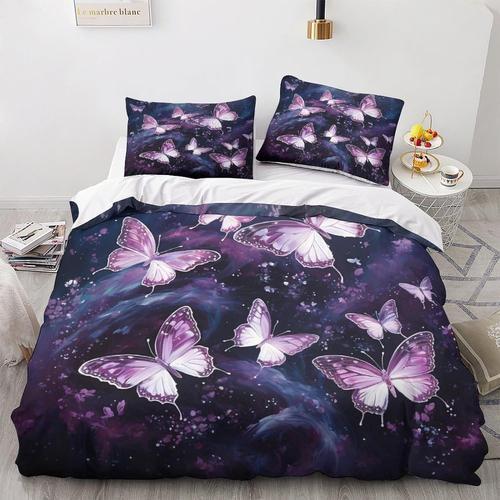 Fluttering Housse De Couette Housses De Couette D Imprim¿¿ Violet P... on Productcaster.