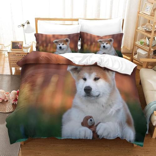 Shiba Inu Parure De Lit Pi¿¿Ces Housse De Couette De Housse De Micr... on Productcaster.