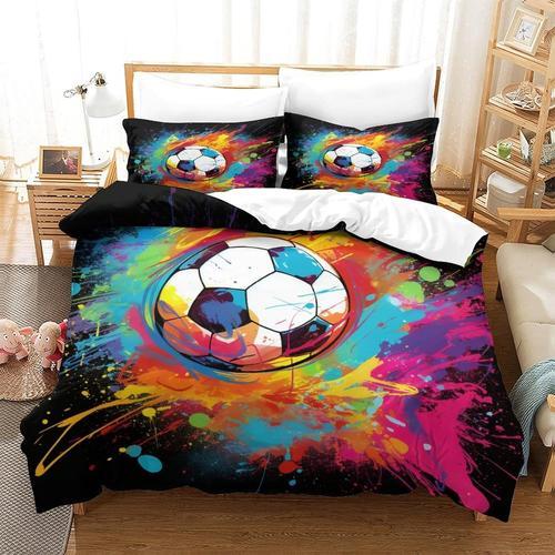 Housse De Couette De Football Artistique D Imprim¿¿ Sur Le Th¿¿Me D... on Productcaster.