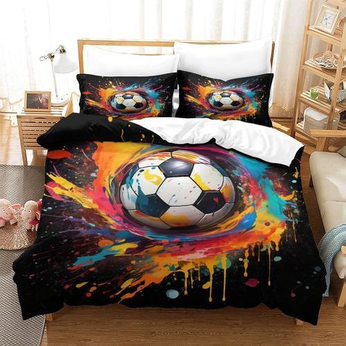 Housse De Couette De Football Artistique D Imprim¿¿ Sur Le Th¿¿Me D... on Productcaster.