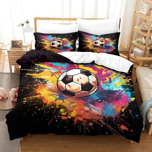 Housse De Couette De Football Artistique D Imprim¿¿ Sur Le Th¿¿Me D... on Productcaster.