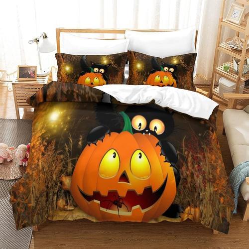 Halloween Pumpkin Parure De Lit Pi¿¿Ces Housse De Couette De Housse... on Productcaster.