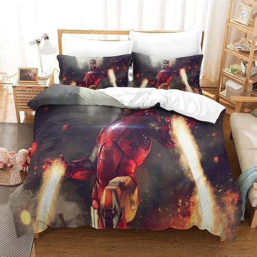 Parure De Lit Iron Man Housse De Couette X Cm Parure De Lit X Cm Av... on Productcaster.