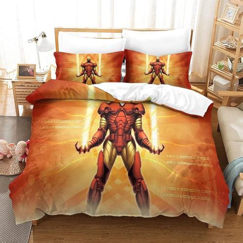 Iron Man Housse De Couette X Cm Parure De Lit X Cm D Motif Doux Et ... on Productcaster.