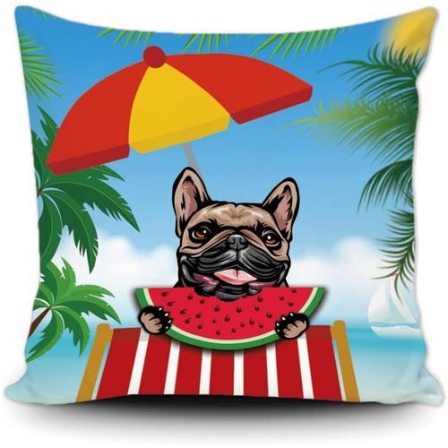 Housse De Coussin D'été En Forme De Pastèque Pour Chien, Bouledogue... on Productcaster.