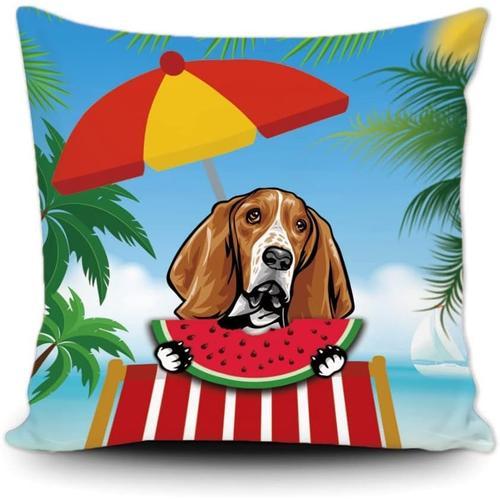 Housse De Coussin D'été En Forme De Pastèque Pour Chien Basset Houn... on Productcaster.