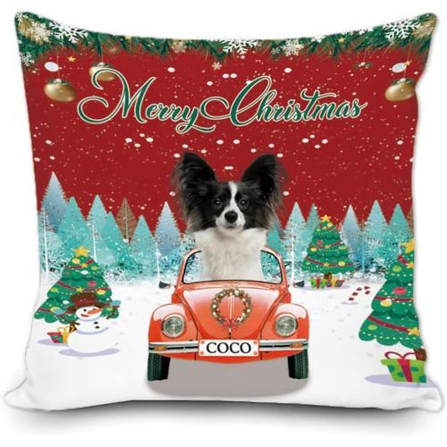 Merry Christms Housse De Coussin Personnalisée Avec Motif Papillon ... on Productcaster.