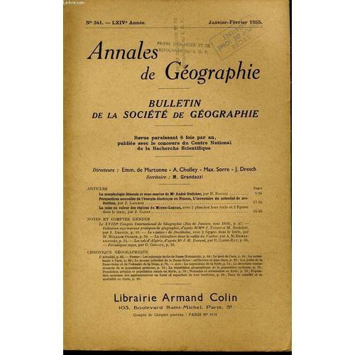 Annales De Geographies Bulletin De La Société Géographique) N°341 :... on Productcaster.