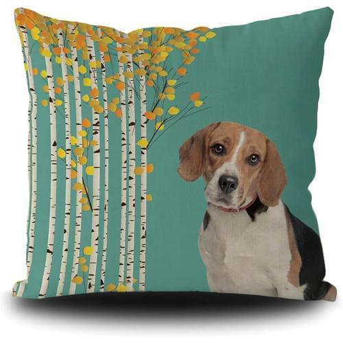 Taie D'oreiller Décorative Mignonne En Forme De Chien Beagle Avec B... on Productcaster.