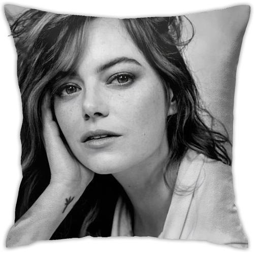 Emma Stone Taie D'oreiller En Peluche Avec Impression Double Face -... on Productcaster.