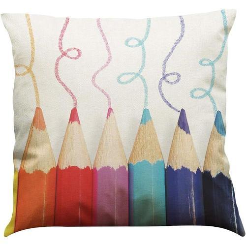 Paon Et Plumes Housses De Coussin Housse De Coussin En Lin Taies D'... on Productcaster.