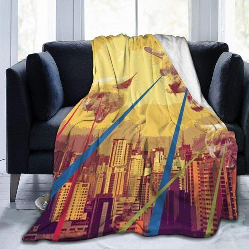 Couverture Ultra-Douce En Micro-Polaire City Star Cat Throw Blanket... on Productcaster.