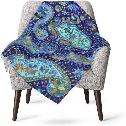 Bleu Paisley Floral Bébé Mignon Imprimé Doux Léger Chaud Confortabl... on Productcaster.