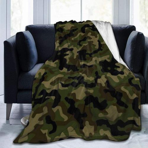 Couverture De Jet D'art De Camouflage Couverture Chaude En Polaire ... on Productcaster.