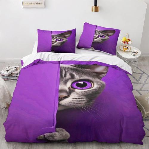 Chat Literie Housse De Couette Microfibre,Animal Animal De Compagni... on Productcaster.